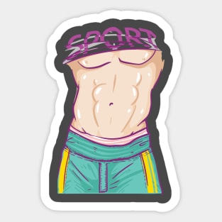 Sport lovers workout gift idea Sticker